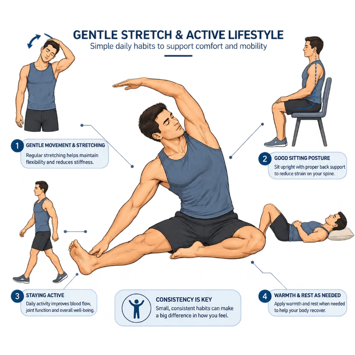What can generally help with comfort